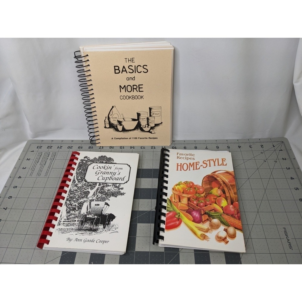Cookbookโ Lot Spiral Grannys Cupboard Homestyle Basics & More